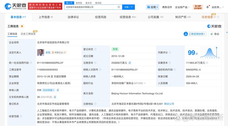 该公司成立于2015年12月,为余凯,经营范围包括人工